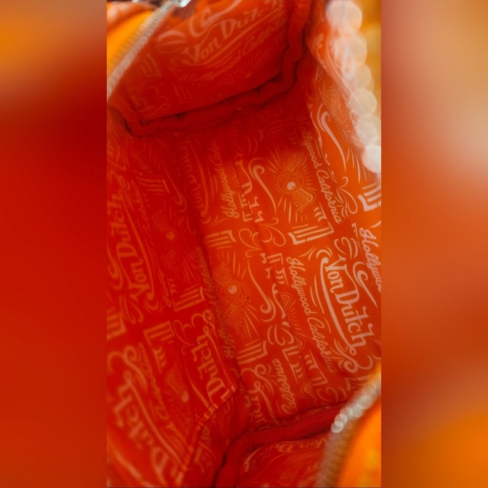 Von Dutch Orange Jax Bowling Bag NWT - Picture 9 of 11